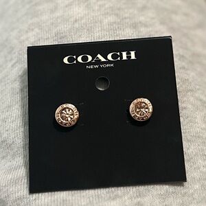 Coach Rose Gold Earrings